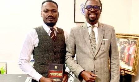 Twum O. Obed, Founder of Purpose Publications UK, Meets Dr. Daniel Augustus Lartey Jr.
